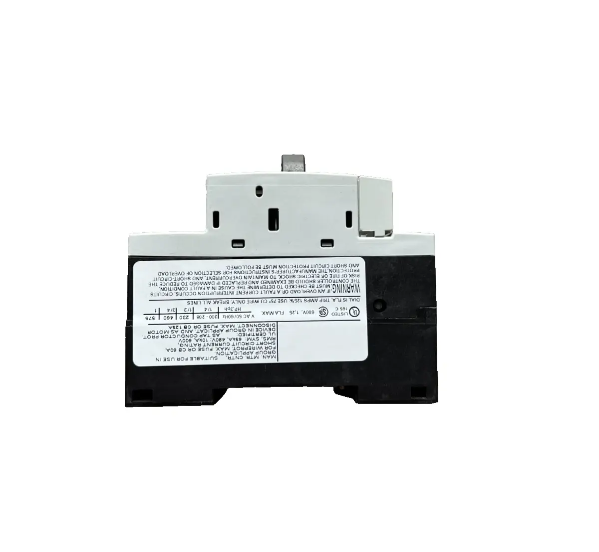 Siemens Leistungsschalter Motorschutz 0,9-1,25A 3RV1011-0KA15 (40001142) Bild 5
