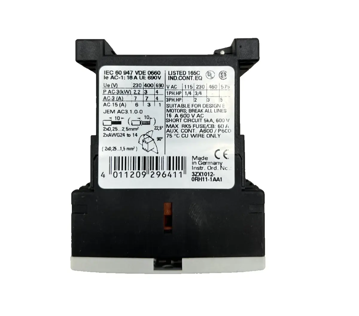 Siemens Schütz 3RT1015-2BB41 (40000105) Bild 4