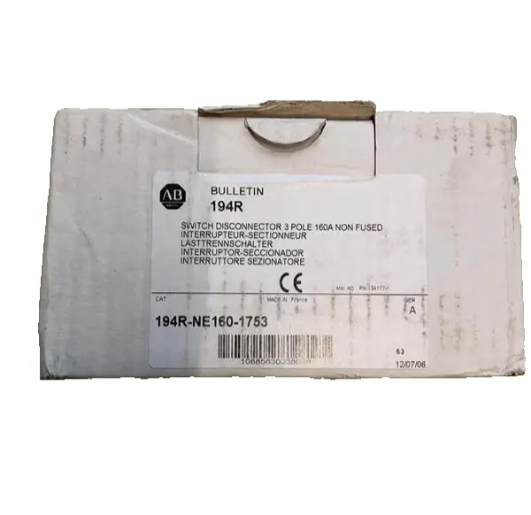 Allen Bradley Lastschalter 160 A 3 Polig 194R-NE160-1753 Bild 4