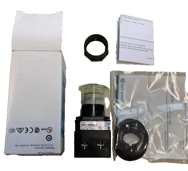 Allen Bradley Drucktaster klar LED spezial 800H-QRMH2CD1 Bild 4
